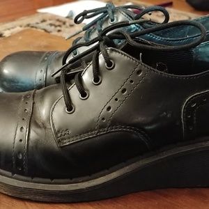 Doc martens low wedge boots great condition